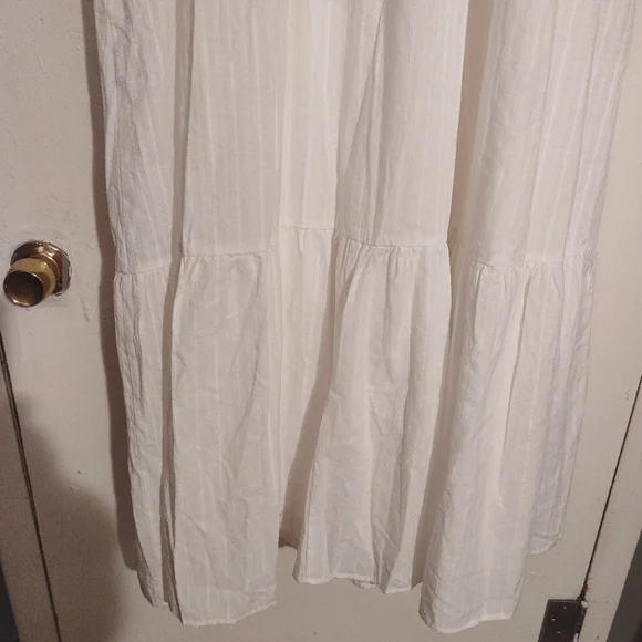 AVARA White Ruffled Cap Sleeve Dress Size XX-Large - Picture 12 of 14